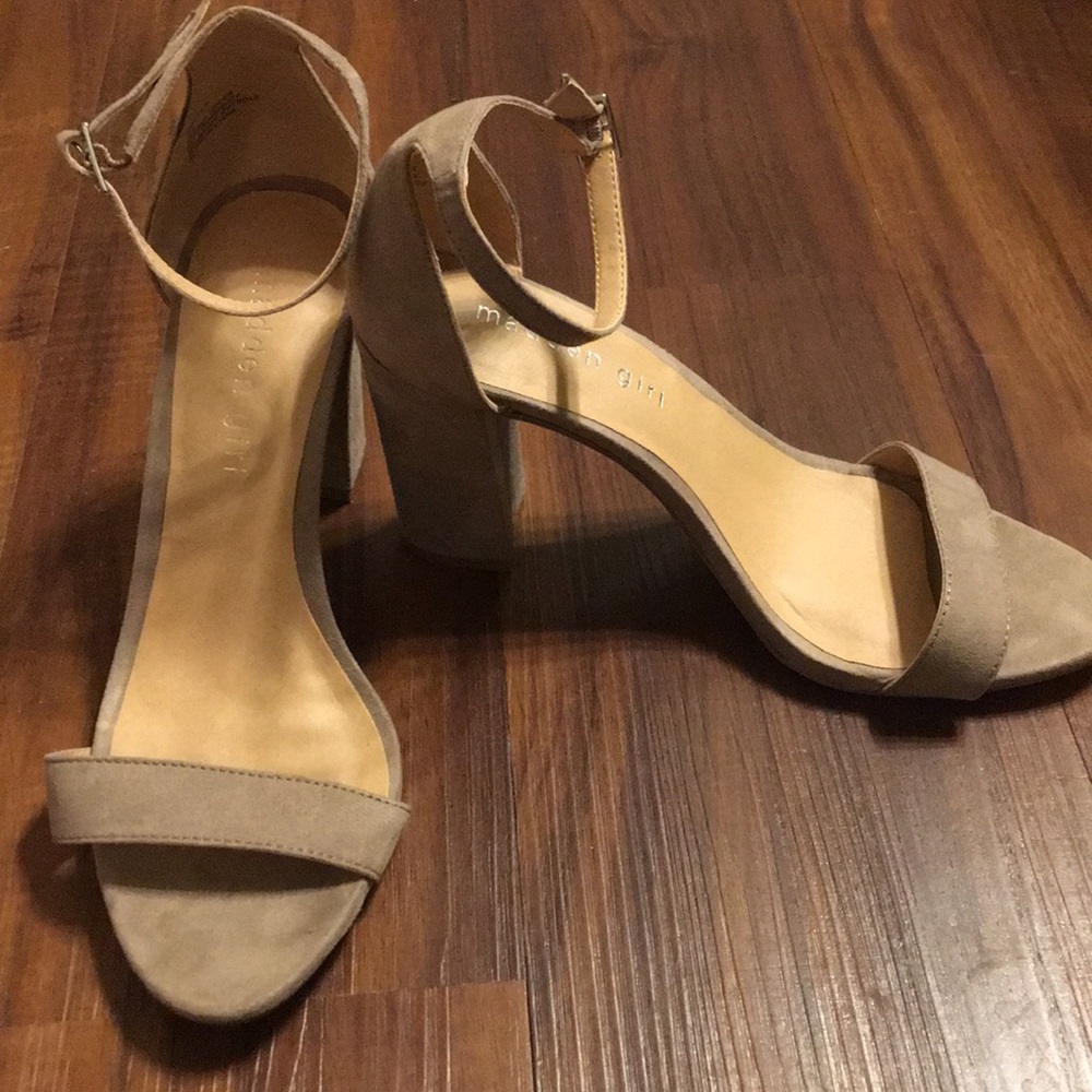Madden girl tan heels